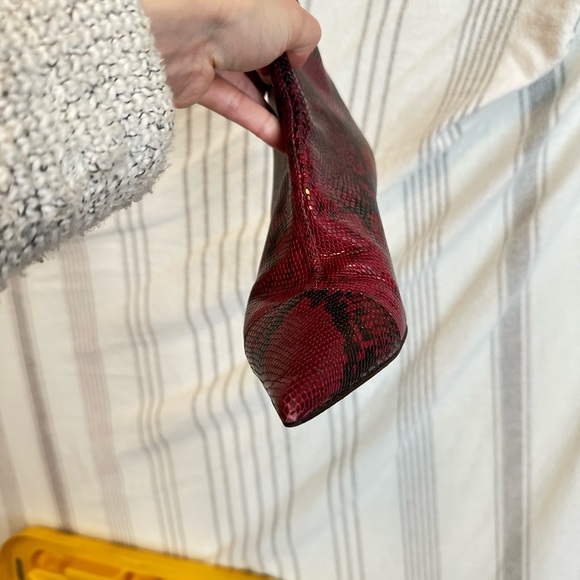 Jimmy Choo Kix Snakeskin Ankle Booties 37.5 - Picture 7 of 13